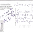 La carta postal que recib� del grupito de los canarios muy simp�ticos que pasaron su estancia en Praga conmigo la �ltima semana de septiembre del 2011