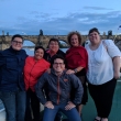 11 / 7 / 2018 con los padres m�xicanos en la cena en el barco de noche en Praga (delante del Puente de Carlos del siglo IV).