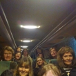 Con una parroquia de Chila, en su autobus, en Praga, octubre de 2015 disfrutando la alegr�a de viajar juntos con amigos