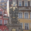 La Columna de la enfermedad de peste con la coronaci�n de la Virgen Mar�a