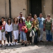 Con canarios en el Castillo de Karl�tejn, verano 2007