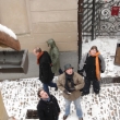 Praga rom�ntica de invierno. Aqu� esoty con clientes de Valencia en la Callejuela de Oro en Castillo de Praga, en los principios de este a�o (2009). Muchas gracias que me recomendaron a su agencia de viajes.