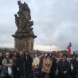 Con el magn�fico grupo chileno en el Puente de Carlos de Praga el d�a 7 de octubre de 2015